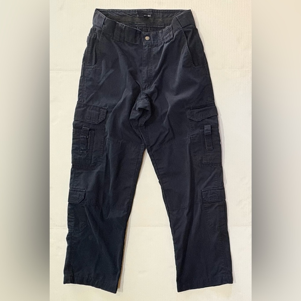 5.11 Tactical Work Pants Black Cargo Pockets Canvas Outdoors Men’s 34x32